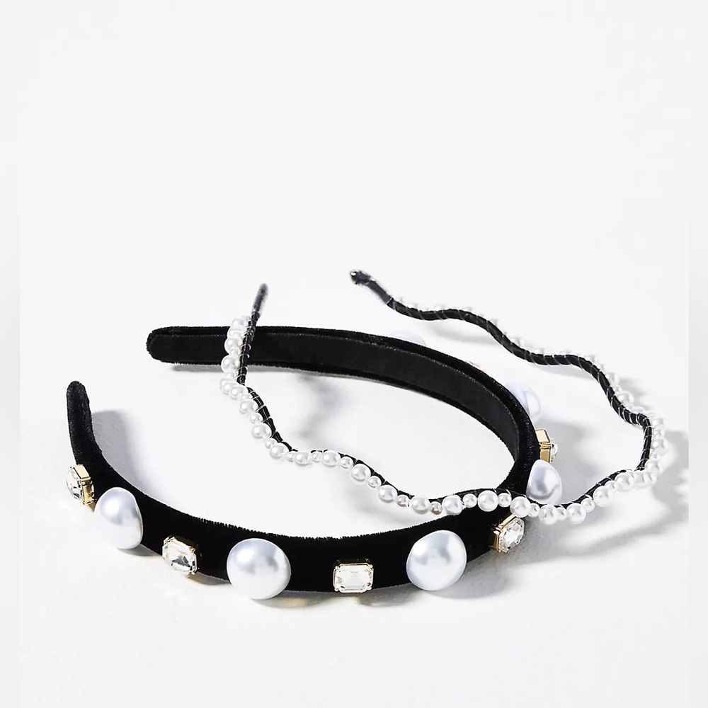 Anthropologie Pearl Headbands, Set of 2